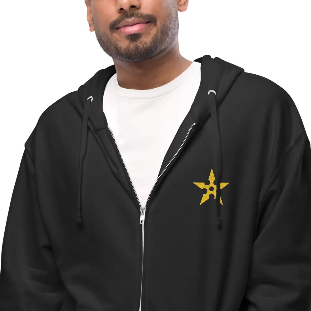 Golden Shuriken Zip-Up Hoodie product image (3)