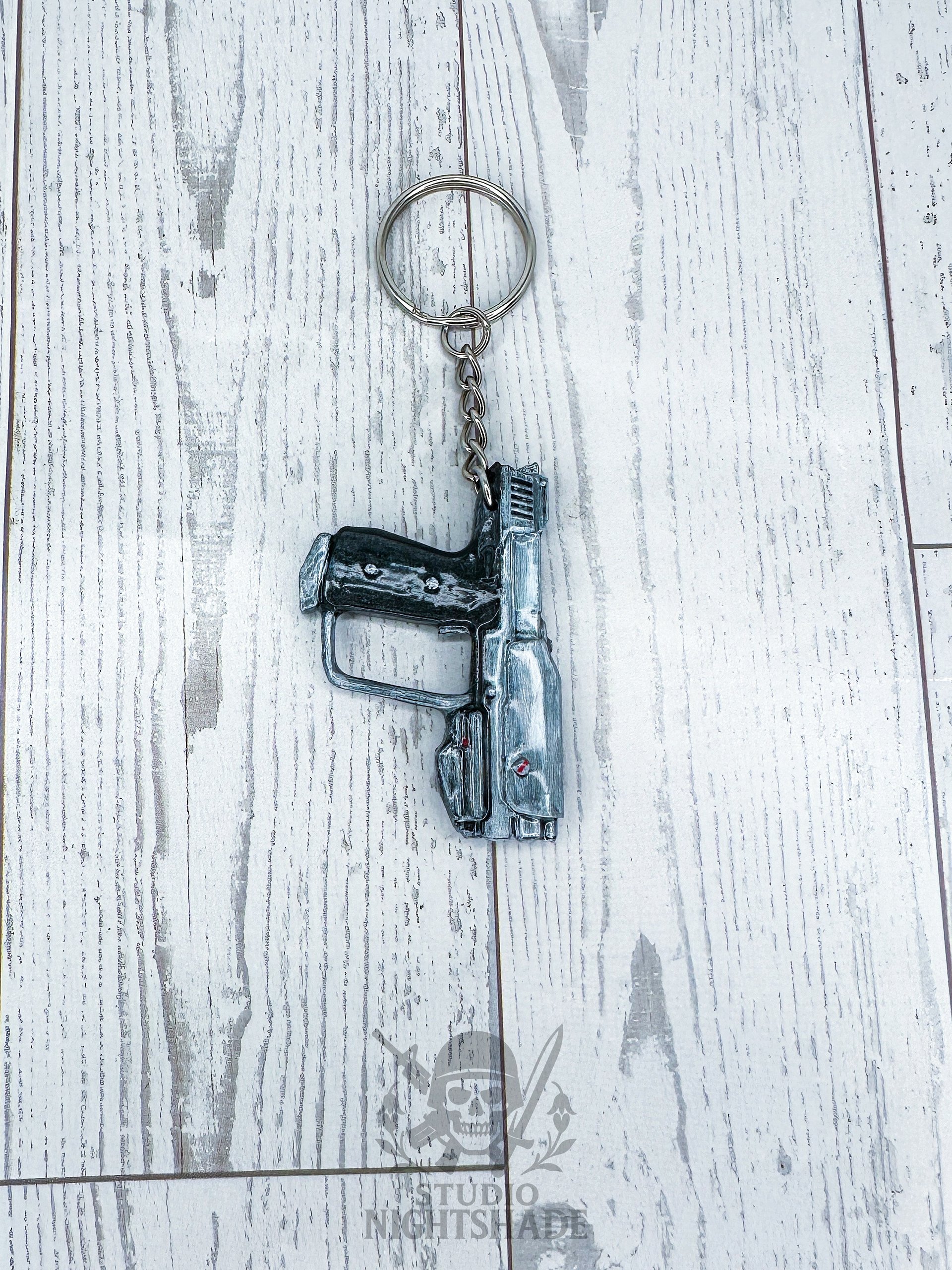 Hand Made Halo Inspired M6G Magnum Pistol Keychain Master Chief Retro Gaming product image (3)