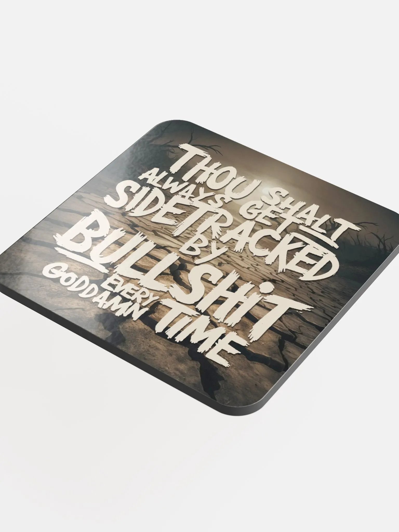 Rule of the Wasteland - Glossed Cork Coaster product image (1)