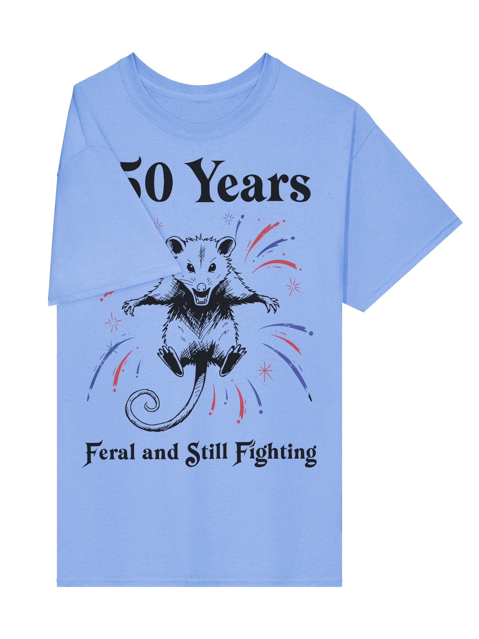 Feral Opossum Funny America 250th Bday Shirt product image (35)
