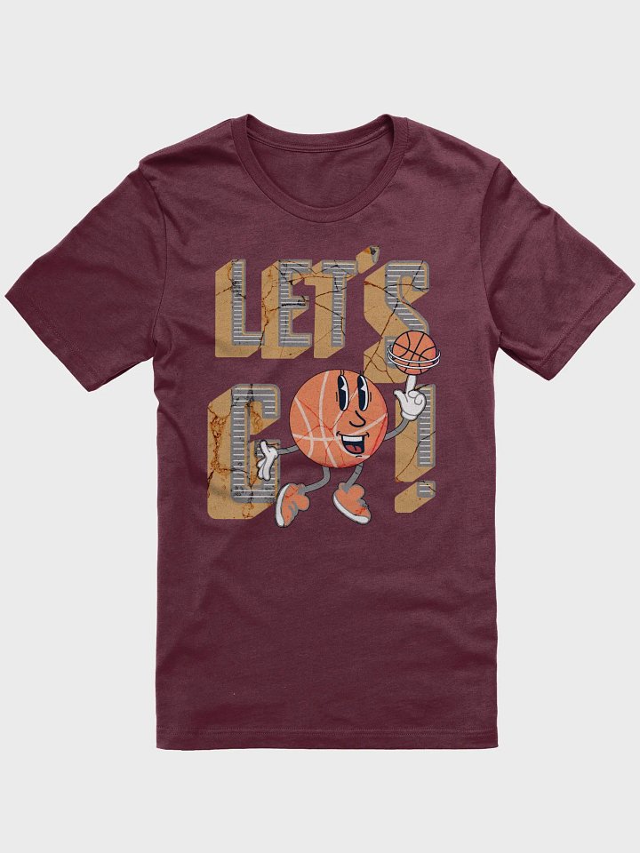 Lets Go Basketball Mascot Spinning Fun Tee product image (1)