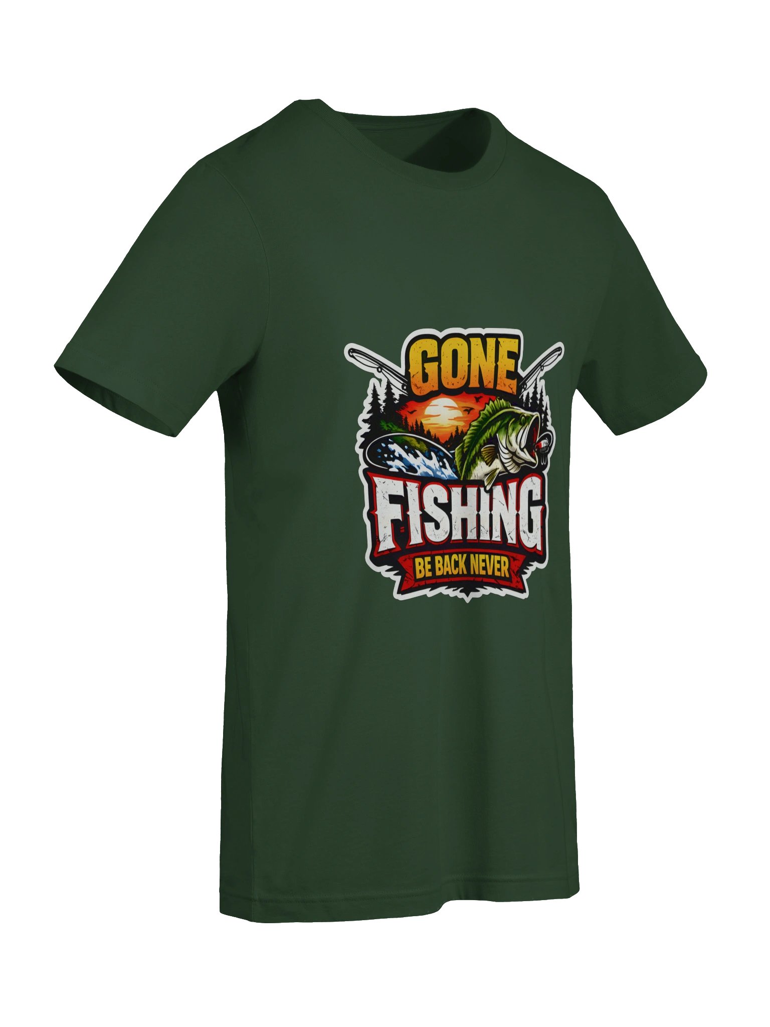Gone Fishing Sunset Tee product image (50)