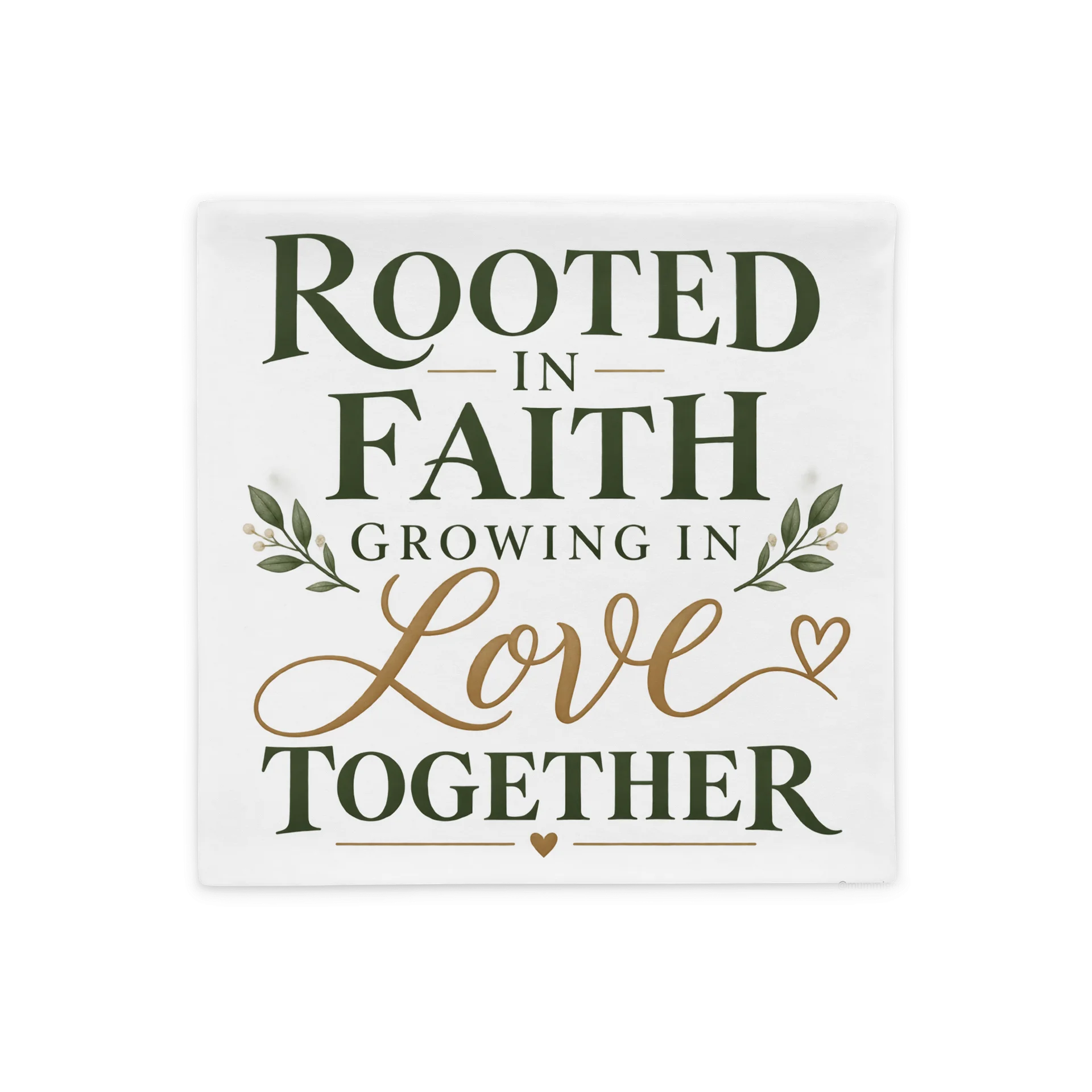 Rooted in Faith Love Pillow Case product image (1)