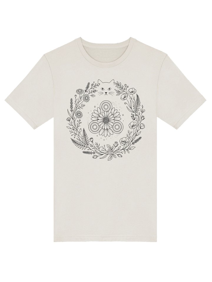 "Hidden Curiosity" Floral Wreath T-Shirt product image (1)