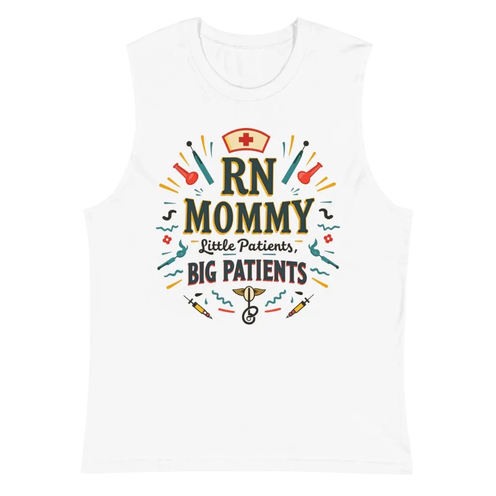RN MOMMY Medical-themed Muscle Tank product image (2)