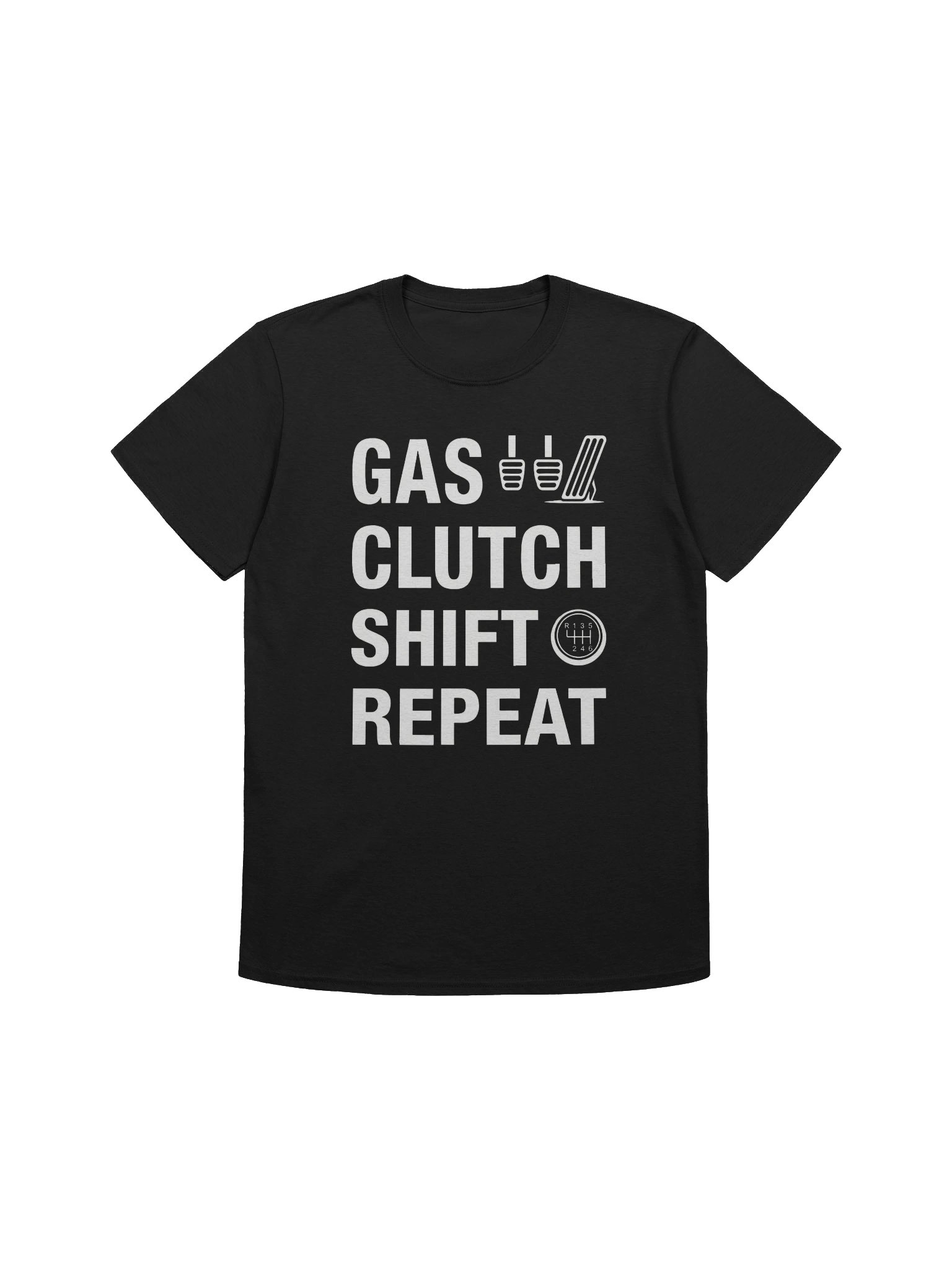 Gas Clutch Shift Repeat T-Shirt product image (1)