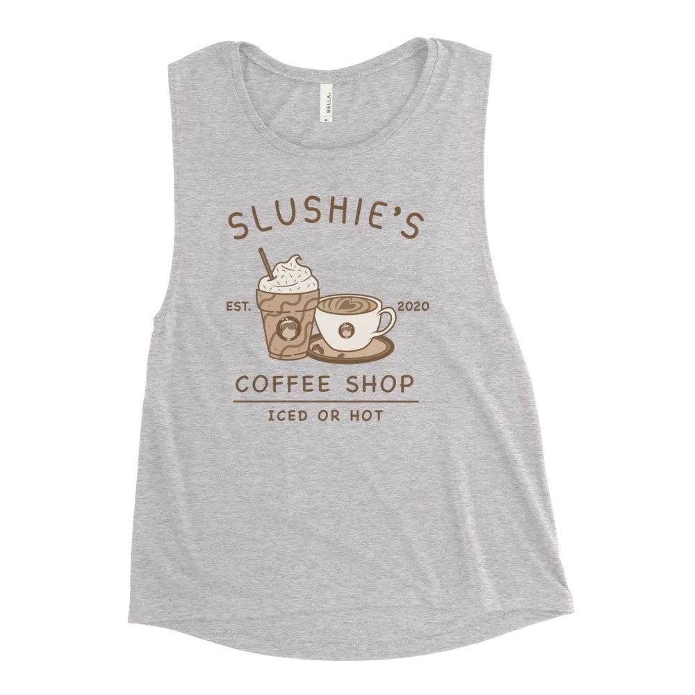 Slushie's Coffee Shop (Brown) | Women's Muscle Tank product image (1)