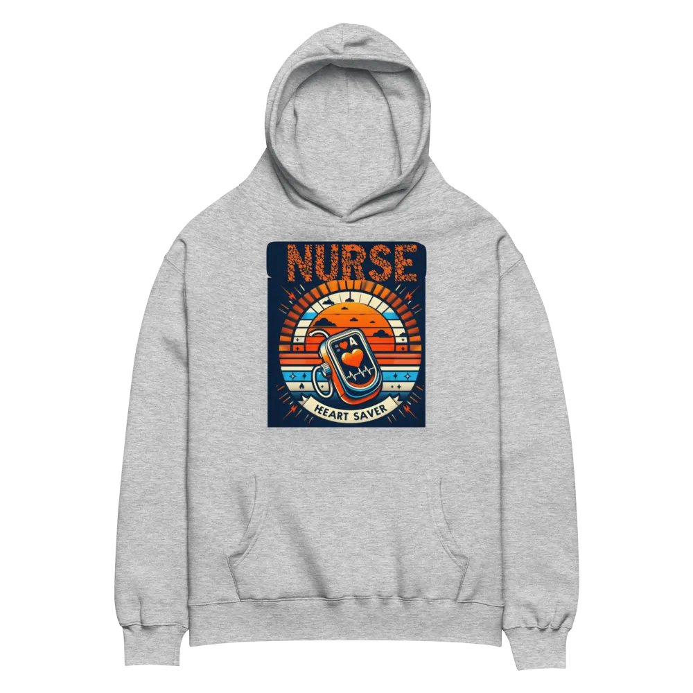 Heart Saver Nurse Graphic Hoodie product image (12)
