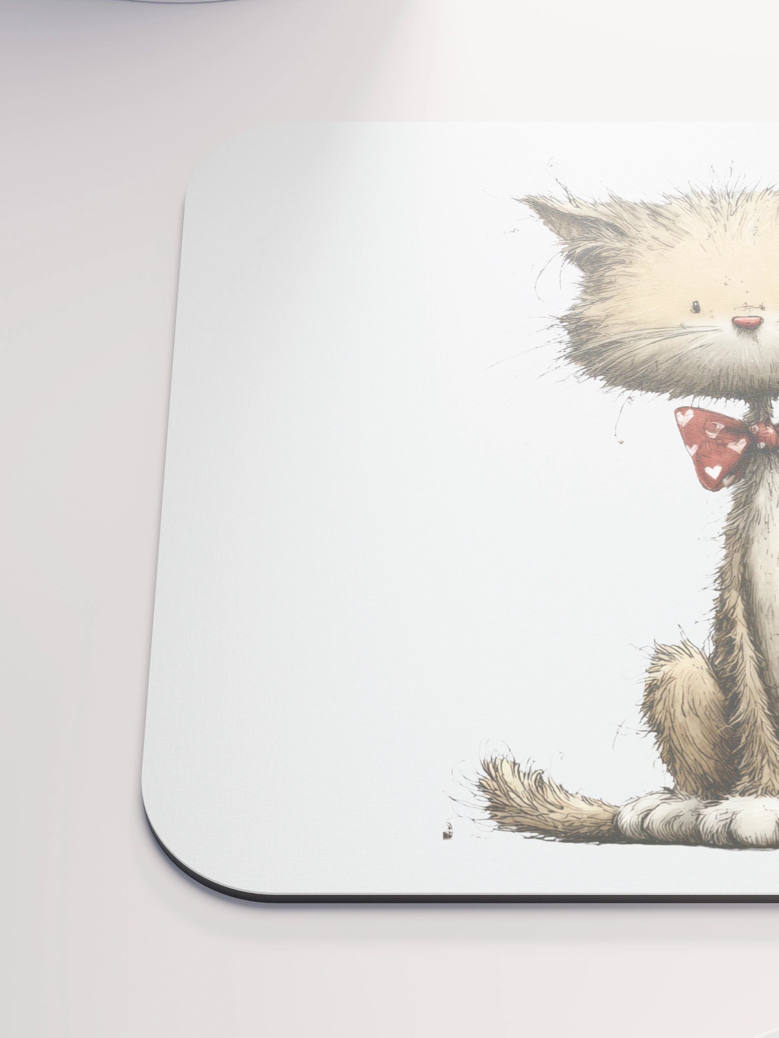 Cute Cat Bird Mouse Pad product image (6)