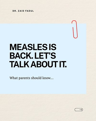 🚨 Measles cases just hit a 35-year high and a lot of parents have a lot of questions. Swipe through for the honest breakdown,...