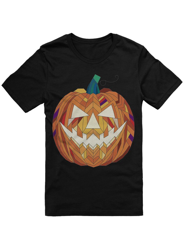 Stained Glass Jack-o'-lantern T-Shirt | Halloween Pumpkin Tee product image (2)