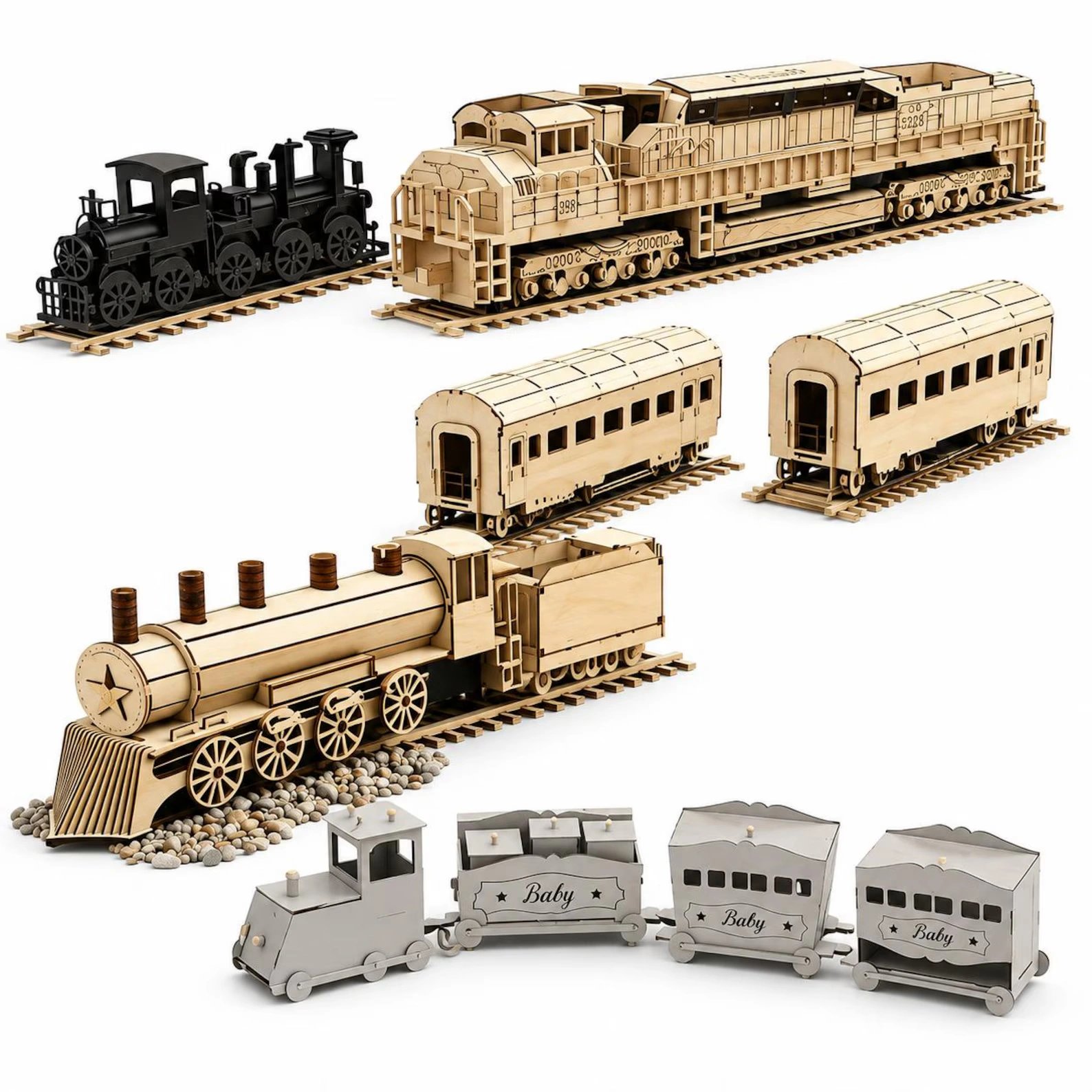 95+ 3D Vehicle Laser Cut Puzzle Bundle | SVG, DXF & CDR Files for Wood, CNC & Laser Cutting product image (3)