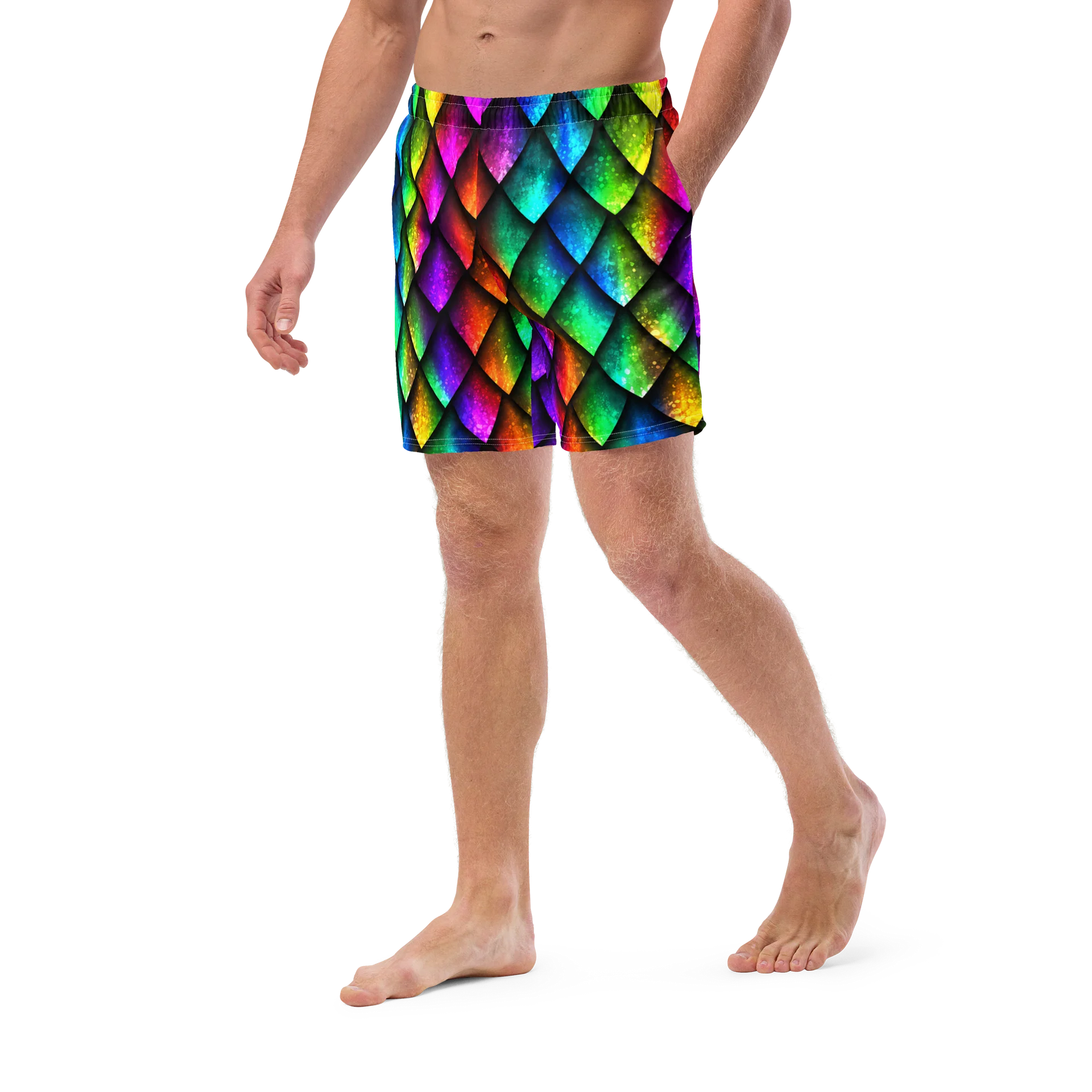 Outer Banks JJ Maybank Dragon Scale Swim Trunks product image (5)