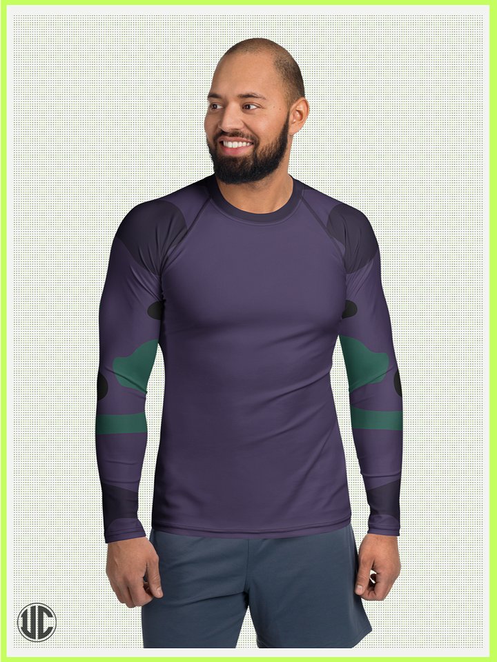 Midnight Purple Camo – Men’s Rash Guard product image (1)