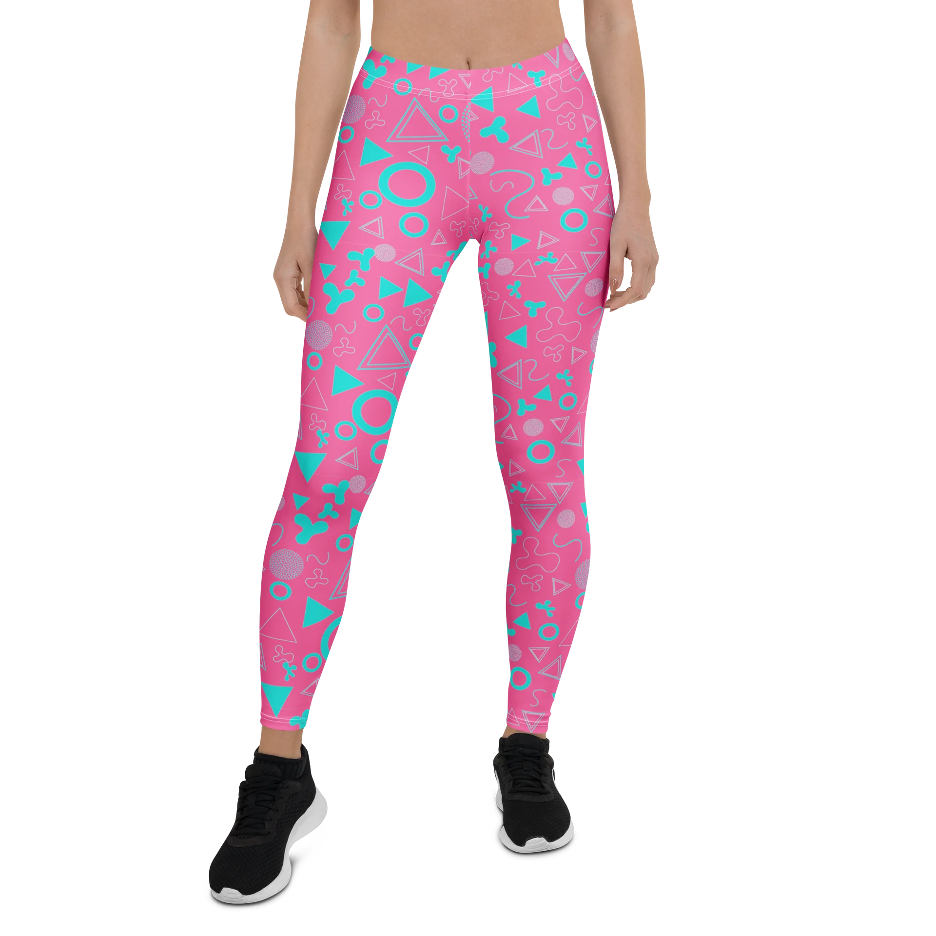 Fashion-Forward Vibrant Geometry Leggings for Daily Wear product image (1)