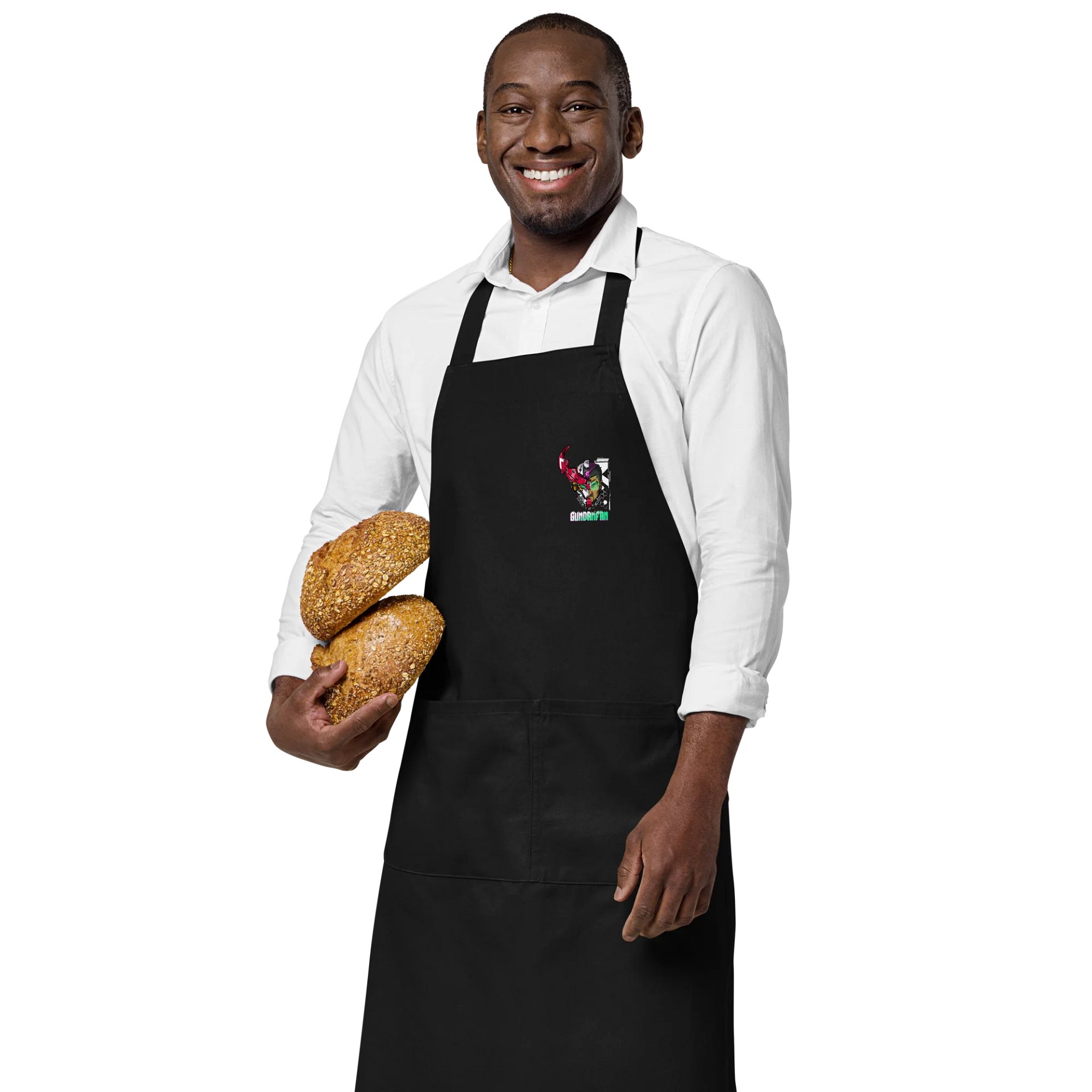 Black workshop apron product image (3)