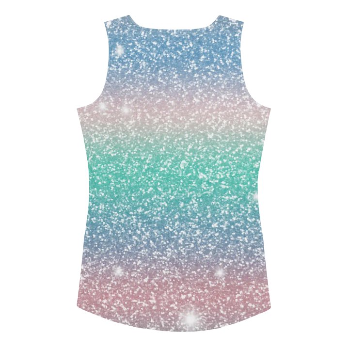 Glitter Unicorn Texture Design Tank Top (5) product image (2)