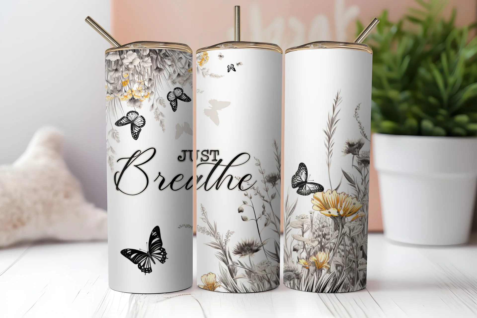 Moments of Serenity: Just Breathe Tumbler product image (2)