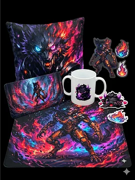 Cyber-Wolf & Chibi-Drache 