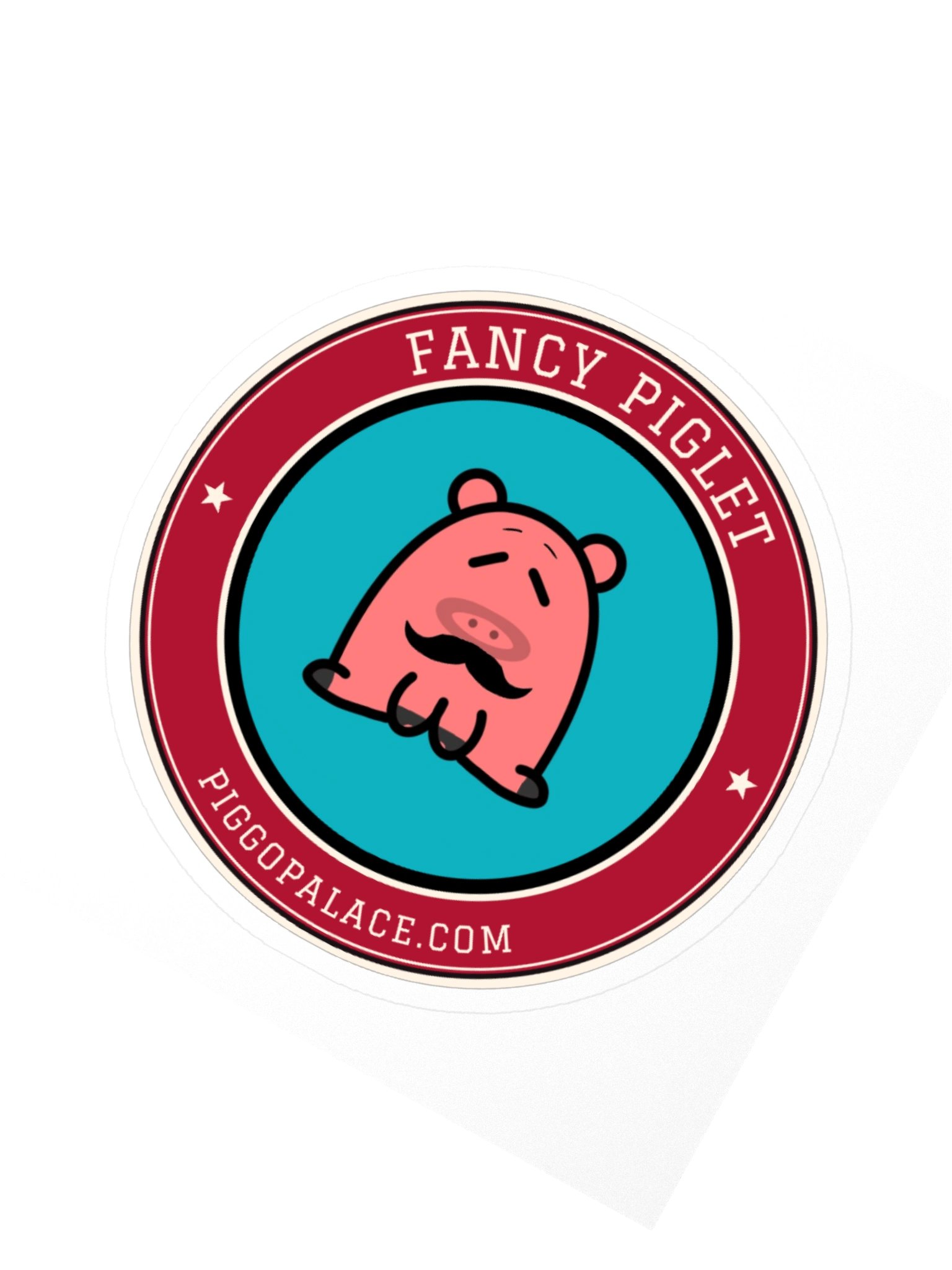 Fancy Piglet Varsity Sticker product image (4)