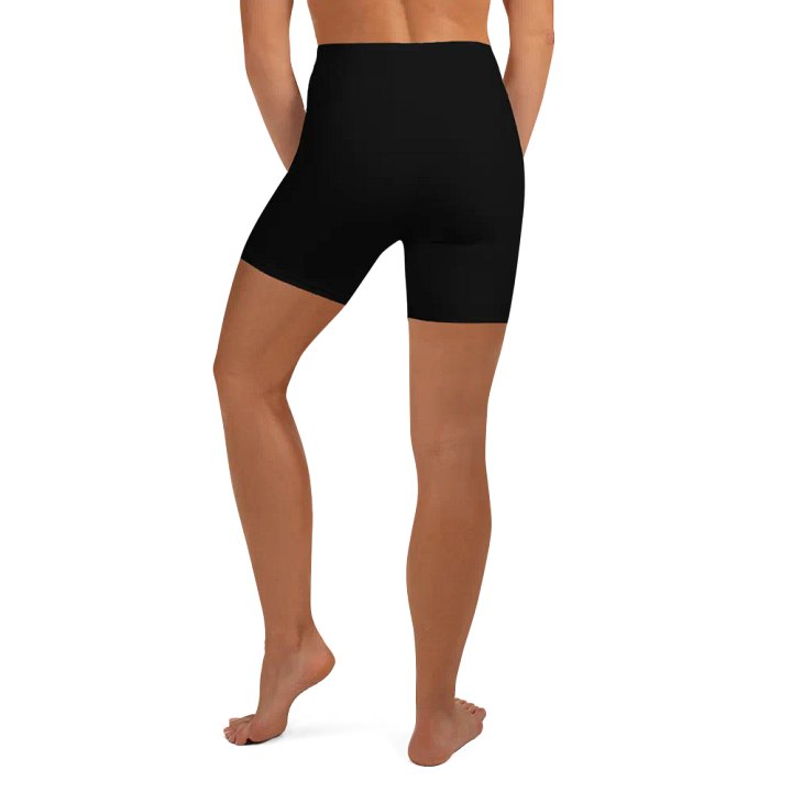 Pure Black High-Waist Shorts product image (1)
