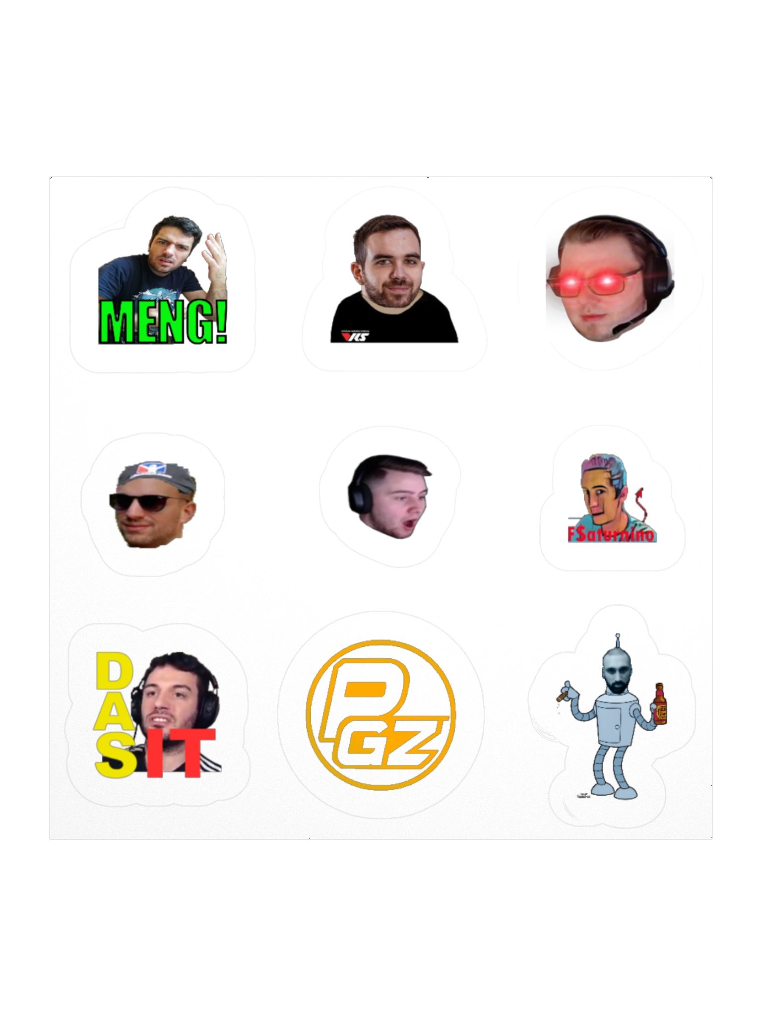 PGZ Emote Stickers product image (1)