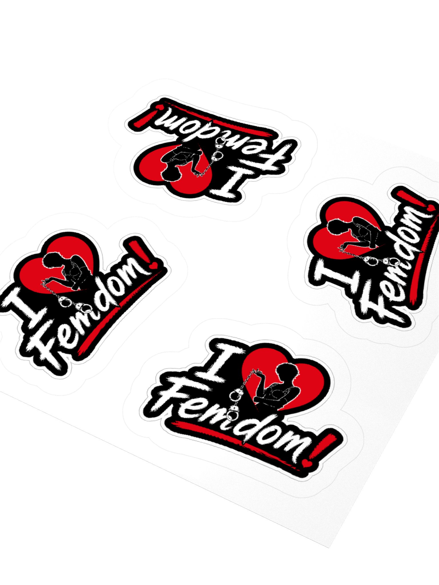 „I Love Femdom!“ Sticker-Set – Gothic & Alternative Style (4er Set) product image (11)