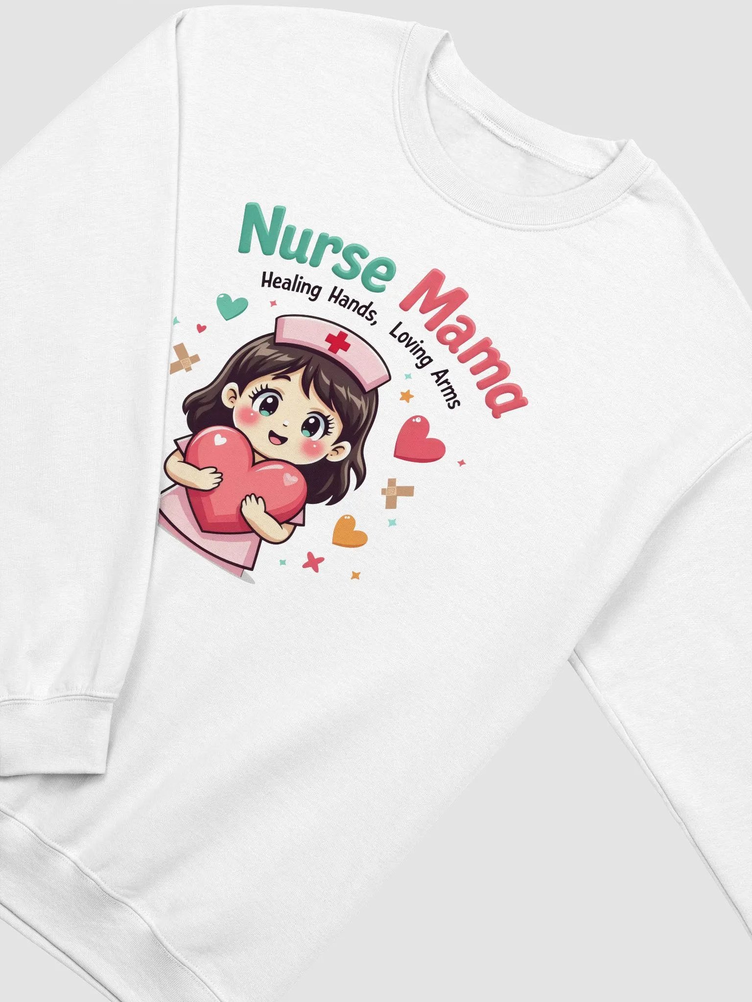 Nurse Mama Heartfelt Crewneck Sweatshirt product image (7)