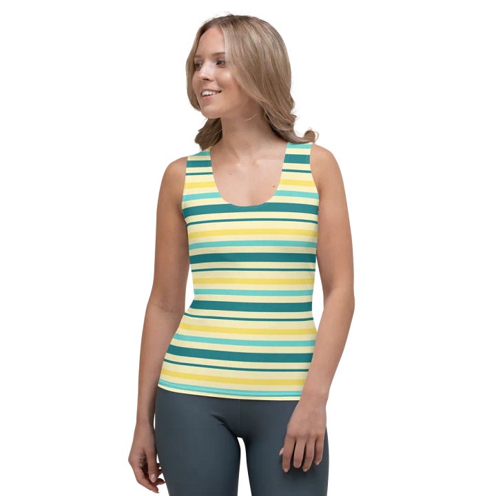 Key Lime Stripes Women's Tank Top product image (1)