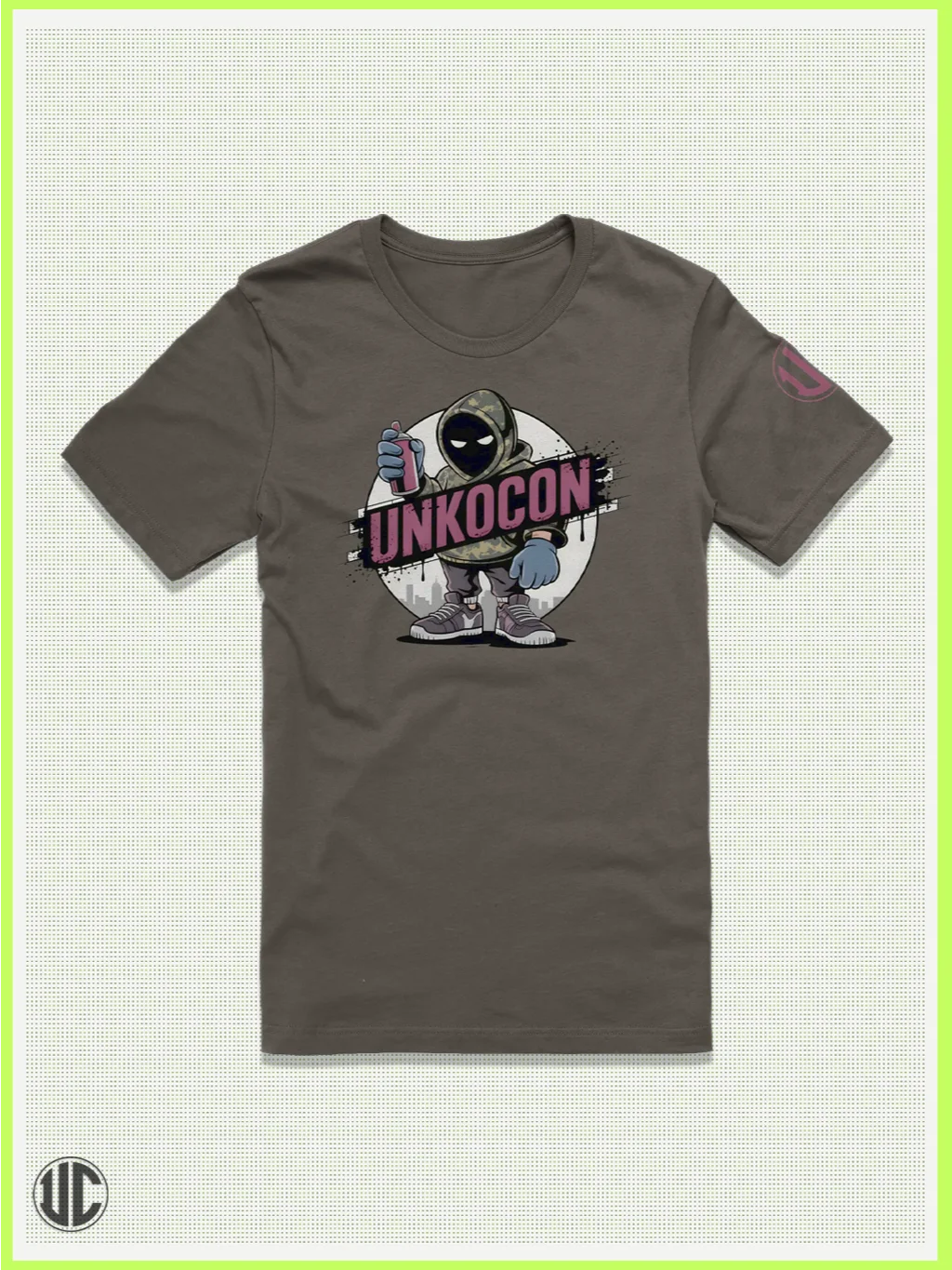 UnkoCon Graff Artist – Streetwear Spray Can Graphic Tee product image (1)