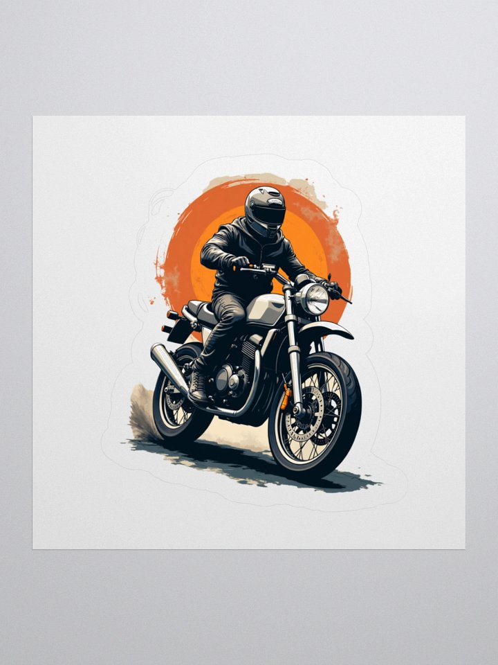 Ride On - Motorcyclist Kiss Cut Stickers product image (1)