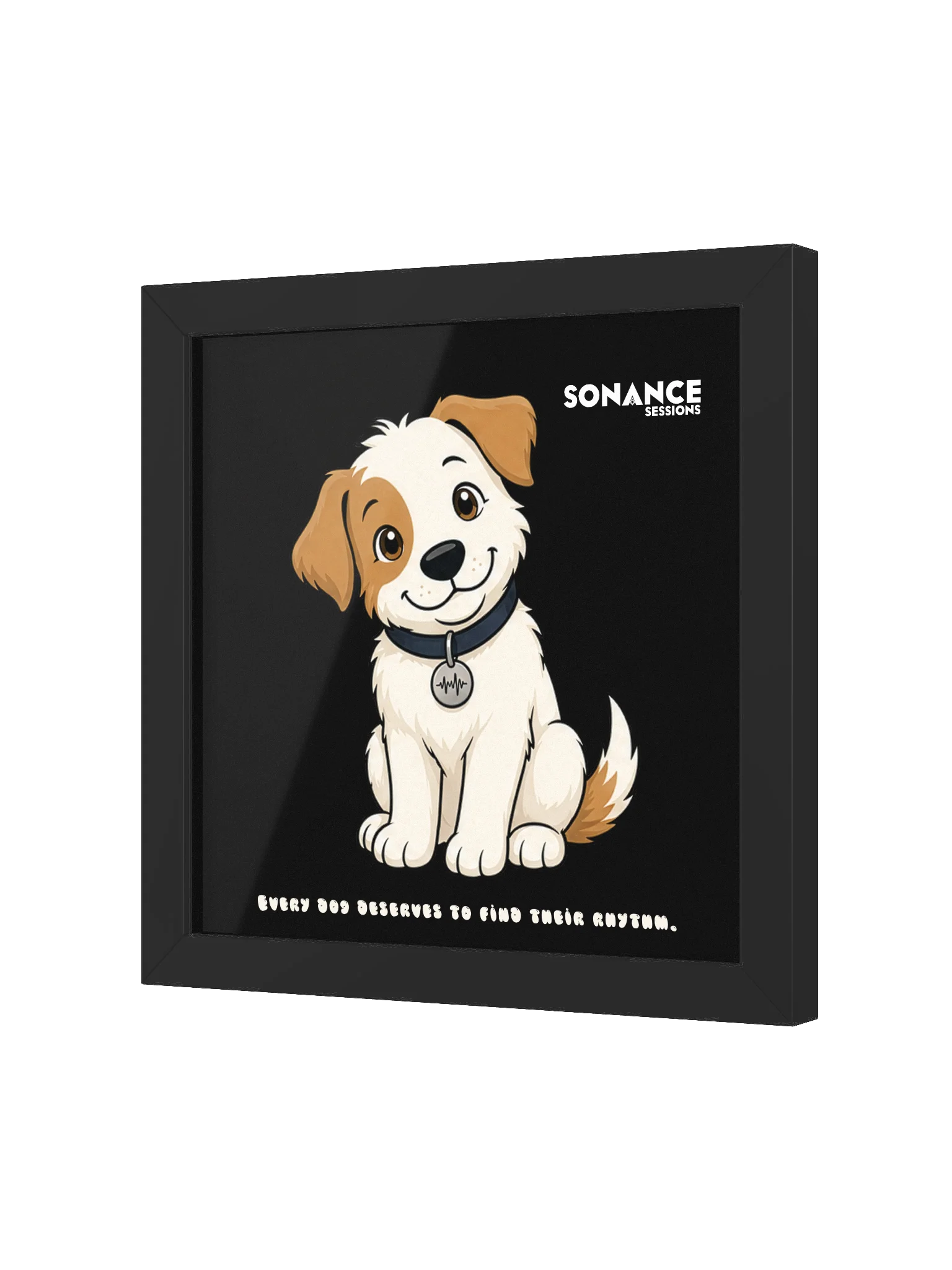 Sonance Dog Framed Matte Poster (Sit) product image (2)