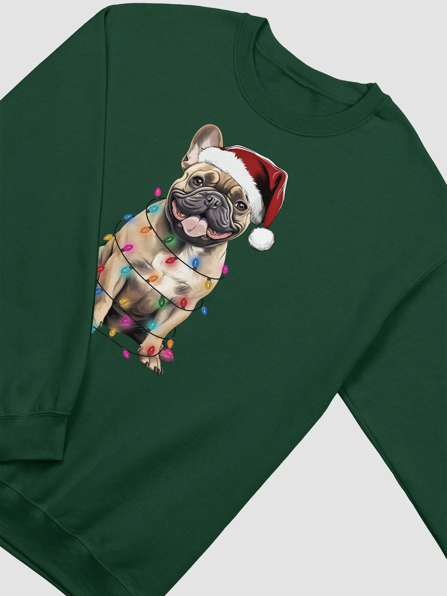 Funny French Bulldog Christmas Sweatshirt for Frenchie Paw-rents product image (9)