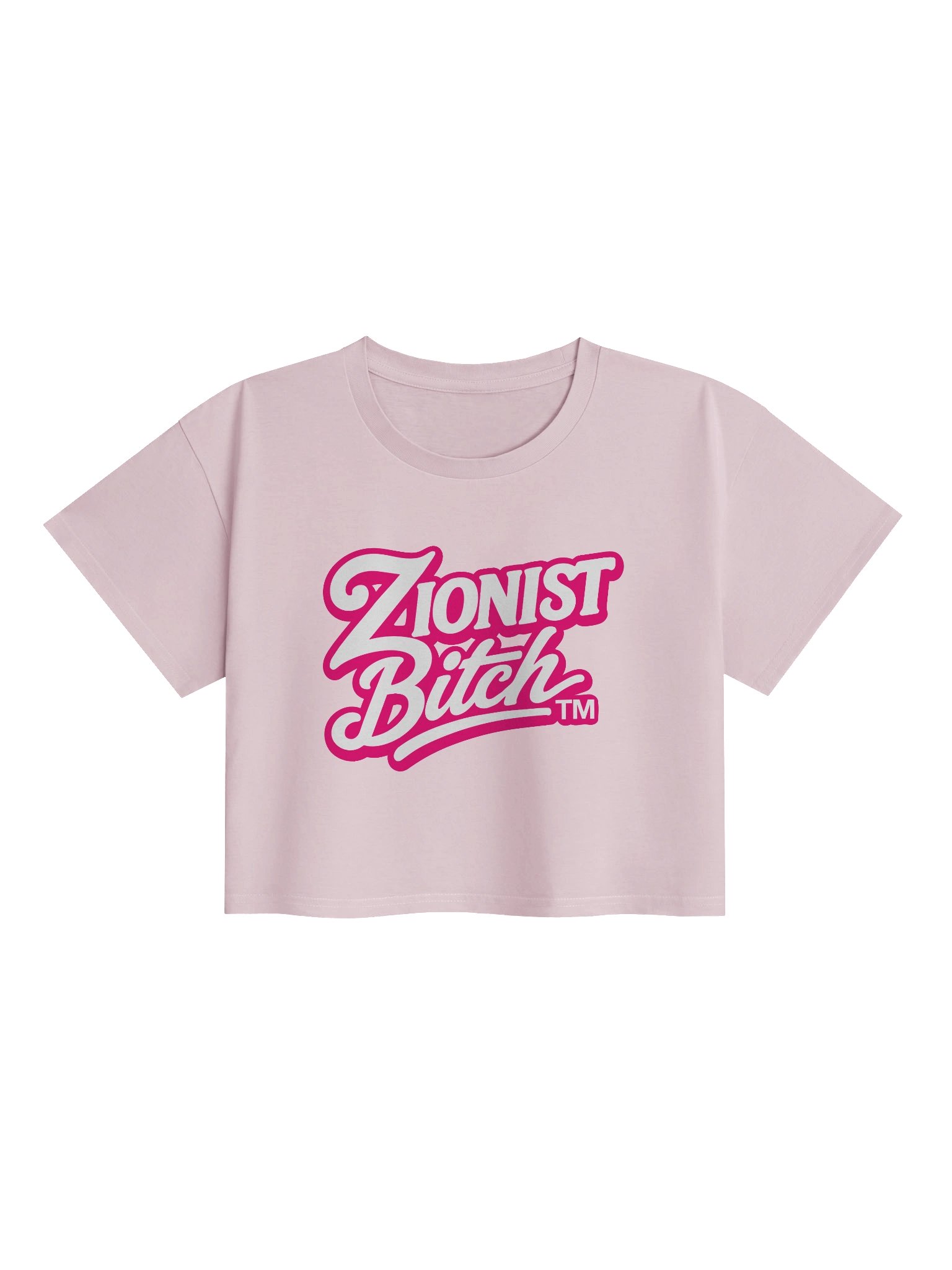 Zionist Bitch Crop Tee (Pink) product image (1)
