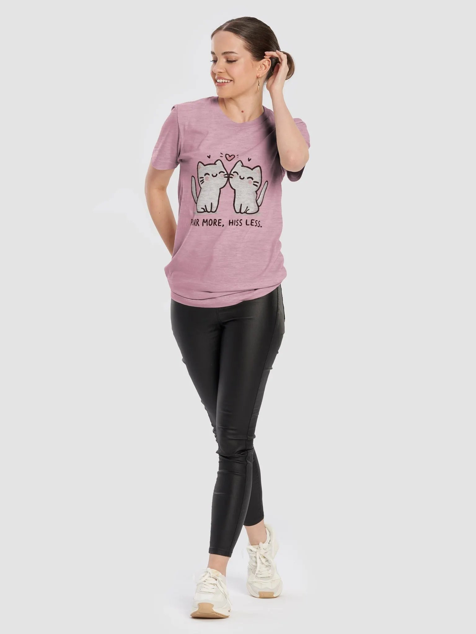 Purr more, Hiss less t-shirt 1 product image (10)