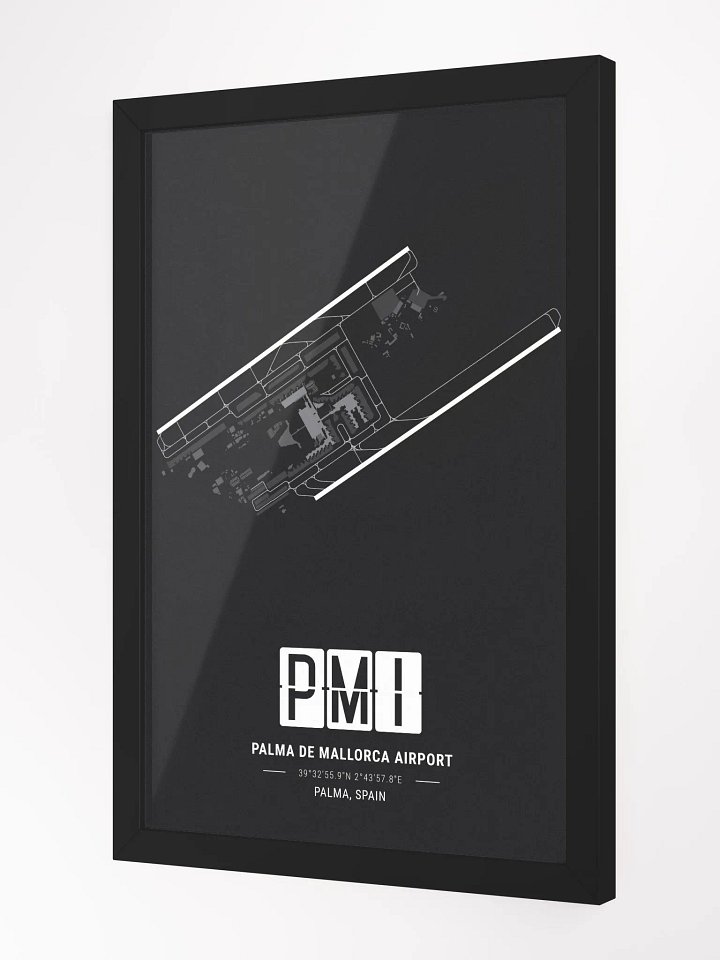 Framed Airport PMI Premium Map On Matt Paper product image (2)