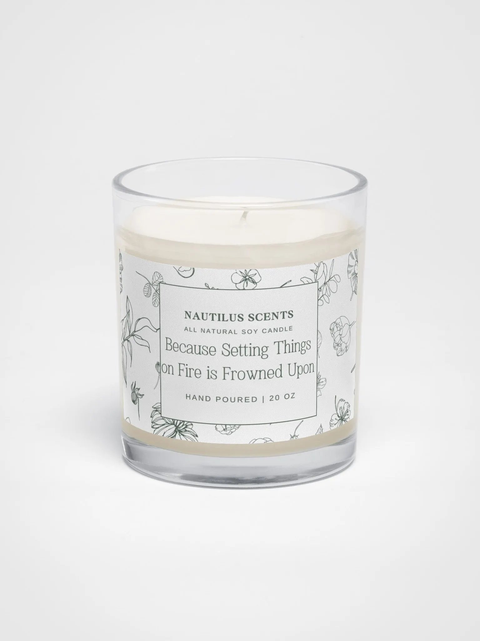 Frowned Upon Soy Candle product image (1)