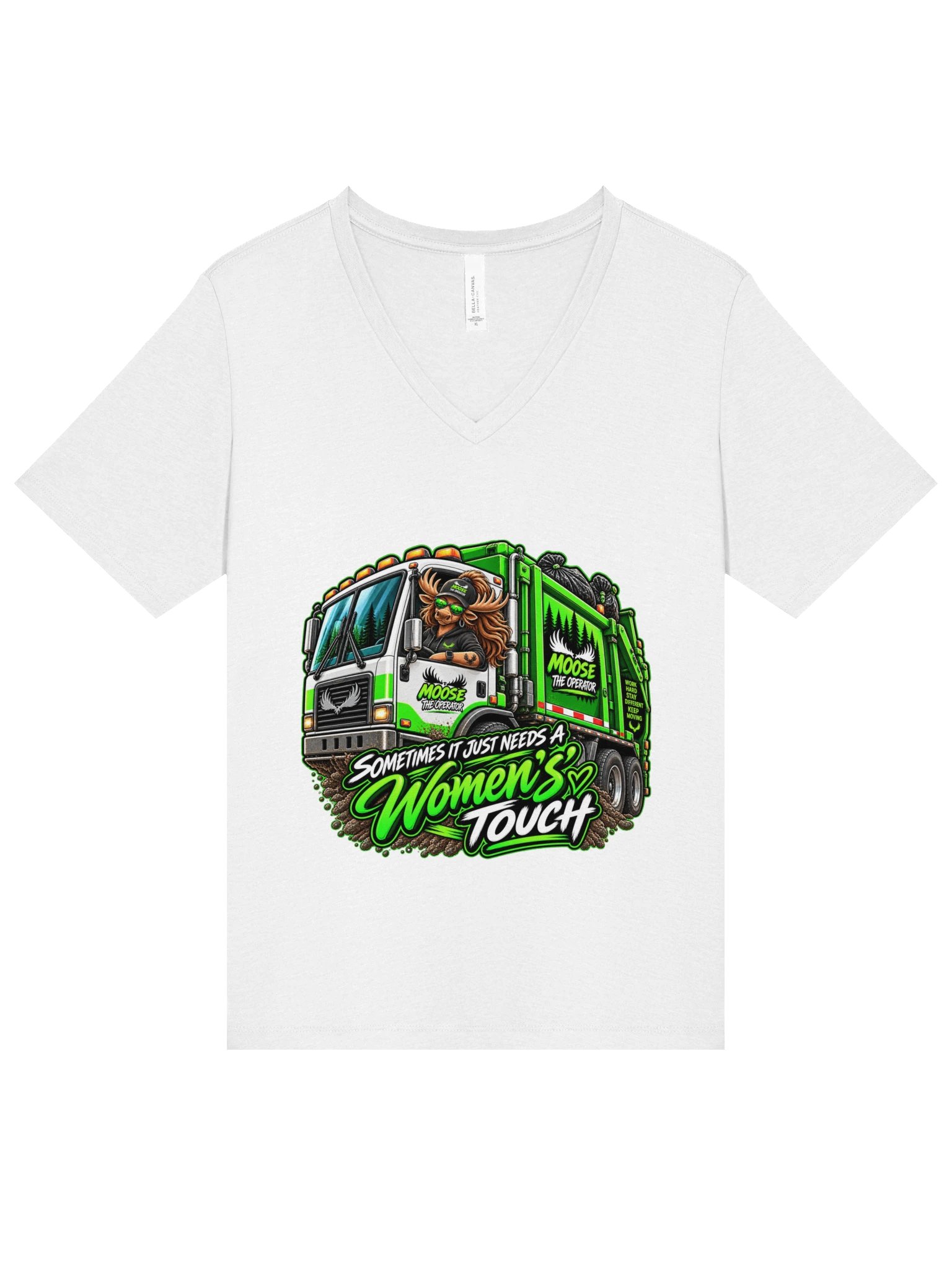 Moose Women's Touch Garbage Truck T-Shirt product image (13)