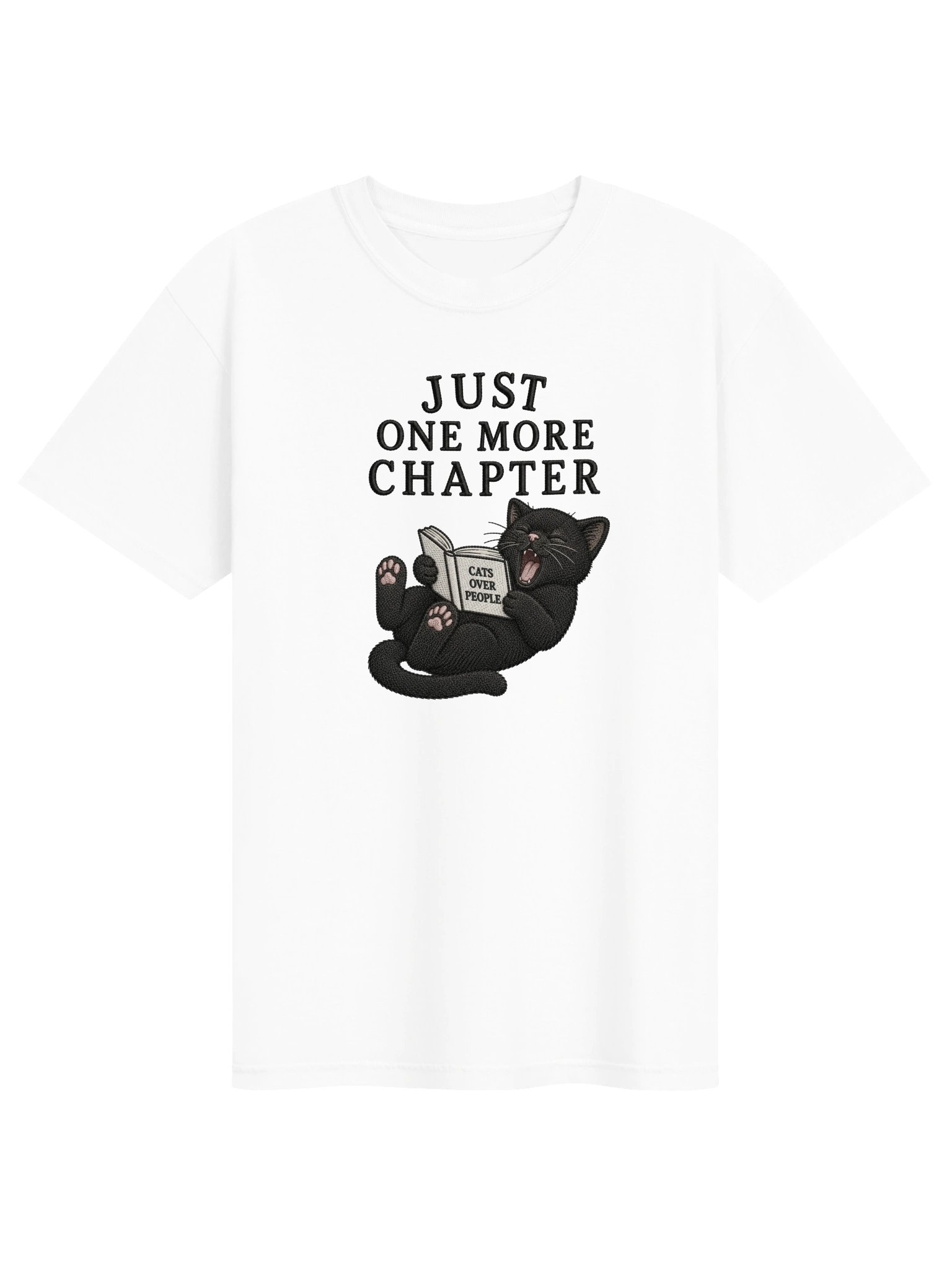 Just One More Chapter Cat Book Lover Comfort Colors Tee product image (3)