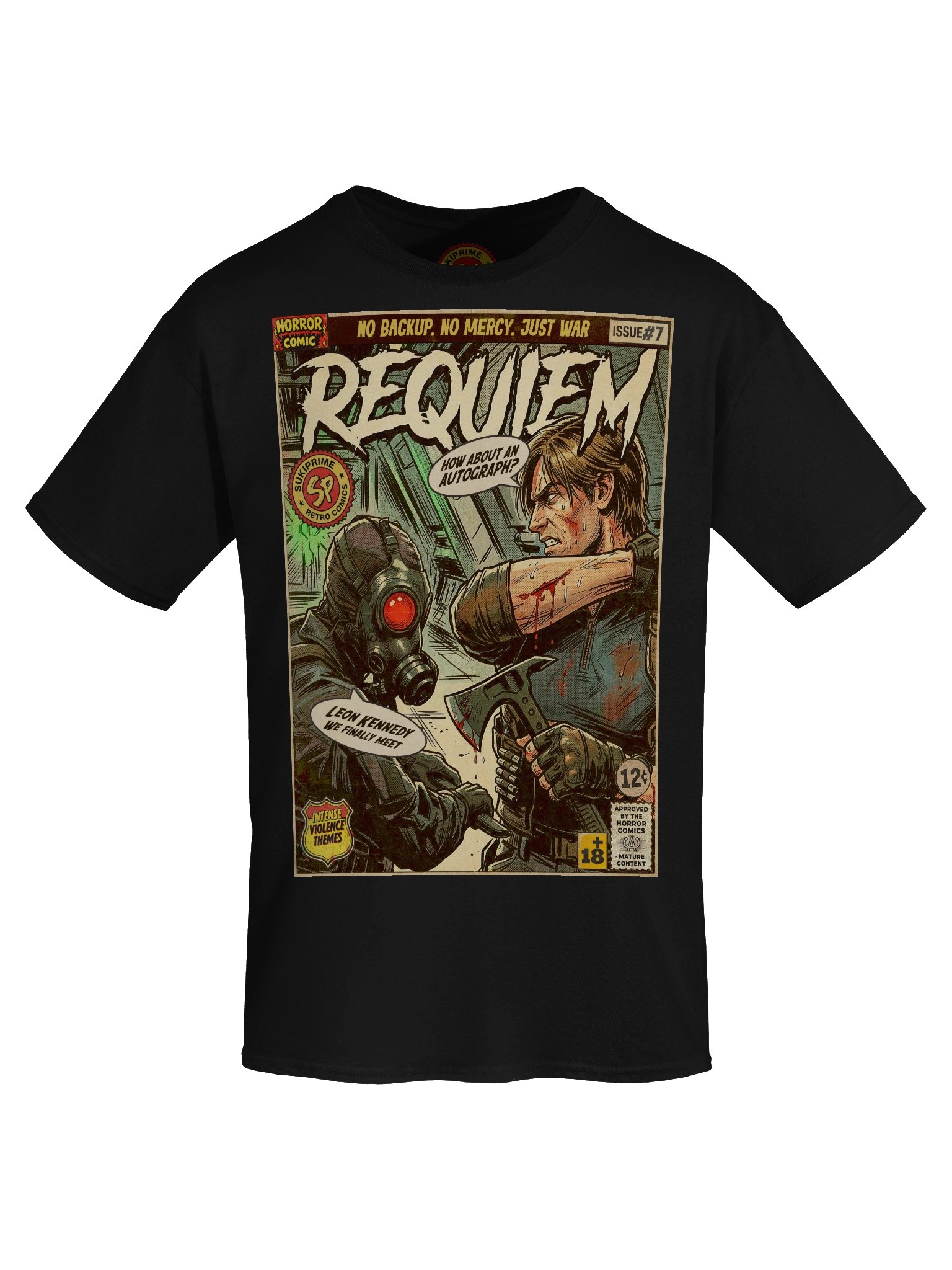 Resident Evil Requiem HUNK Comic Art T-Shirt product image (5)