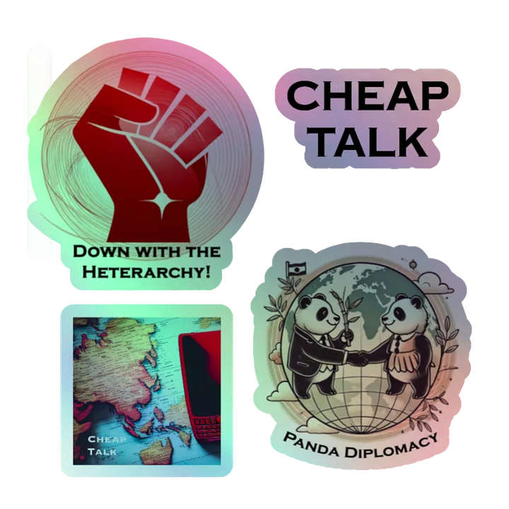 Cheap Talk Holographic Sticker Set product image (2)