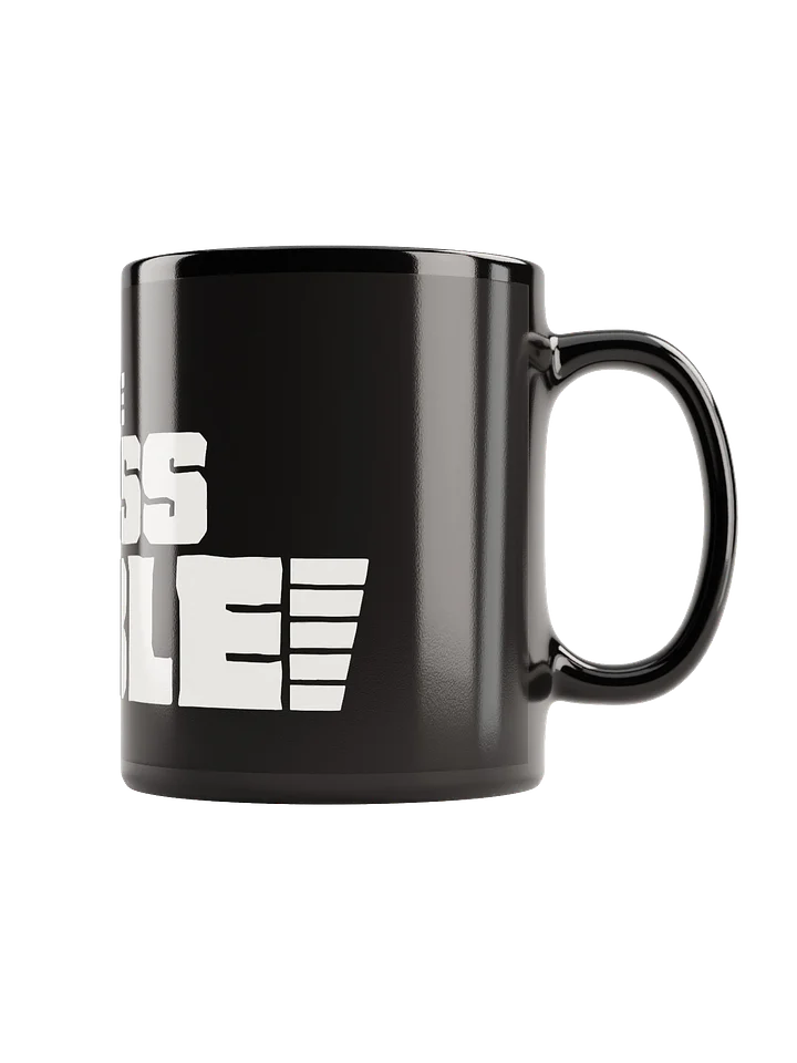 Black Mug with White TMT Banner product image (1)