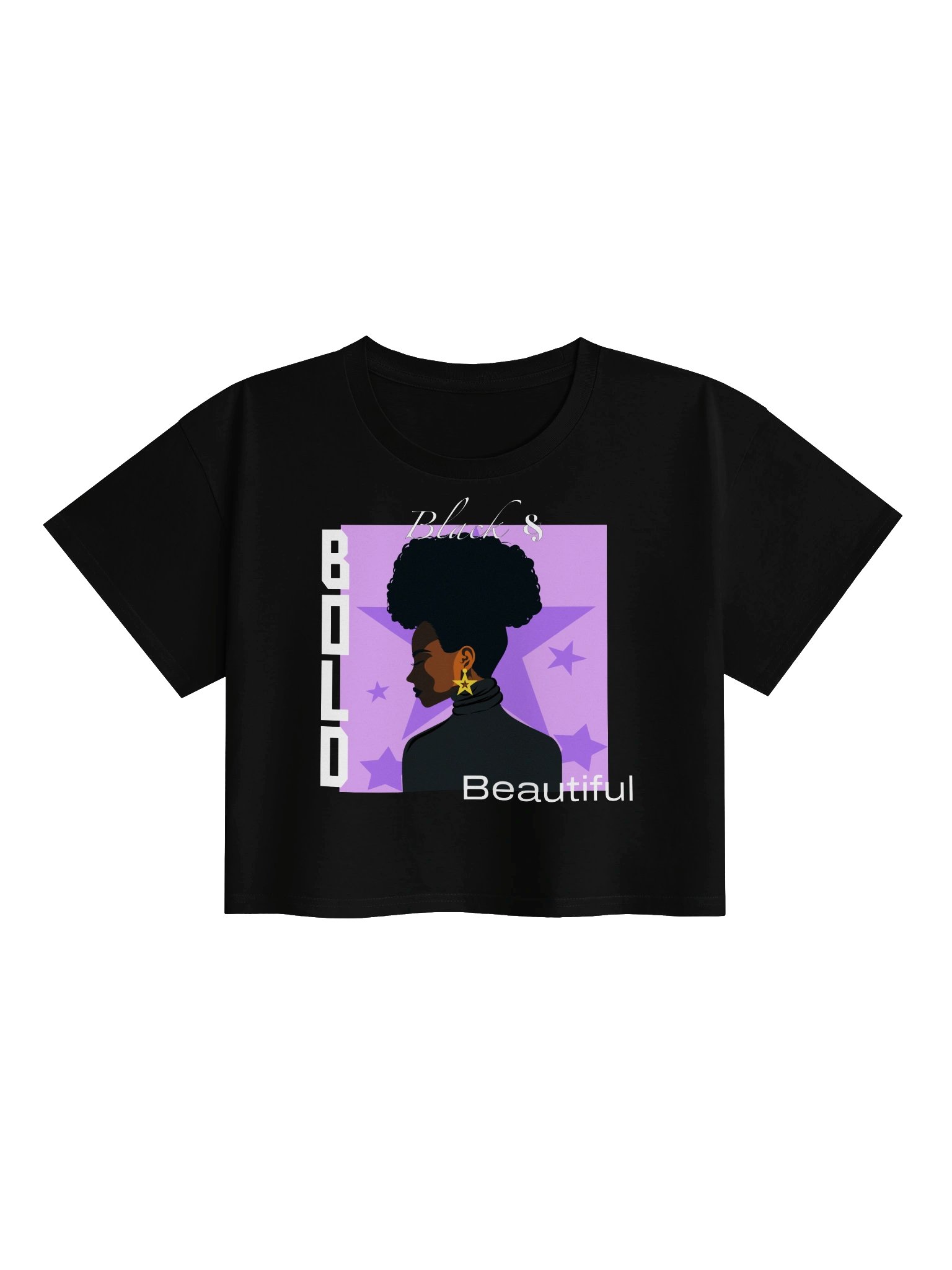 Bold Black Beautiful Icon II Crop Tee product image (1)