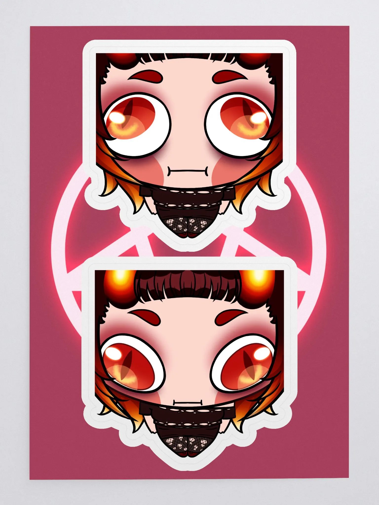 Flushed Emote Stickers product image (1)