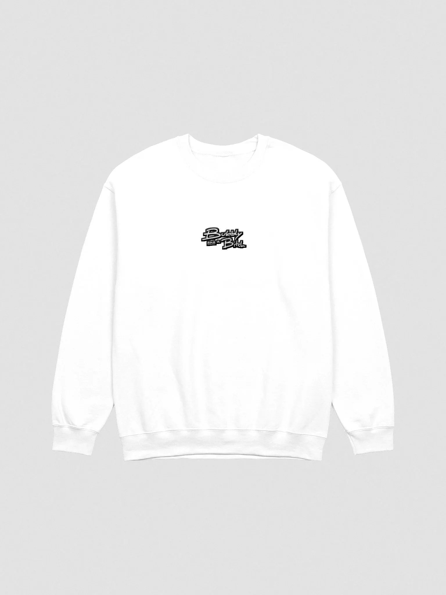 Bubbly and a B*tch embroidered crewneck (bubble design 2) product image (4)