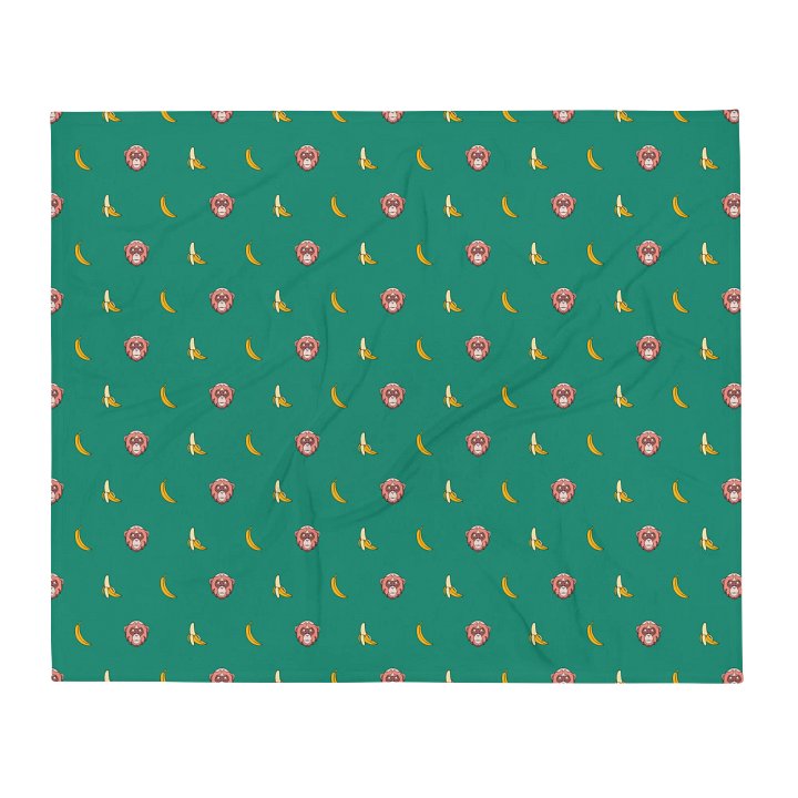 Banana Bandit Throw Blanket product image (1)
