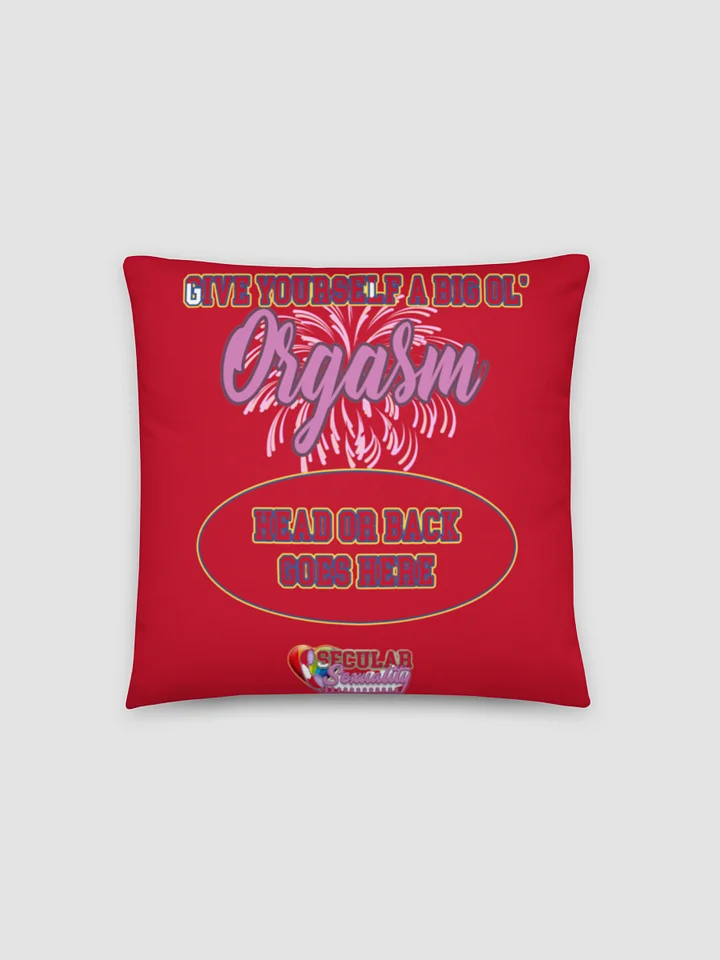 Secular Sexuality Orgasm Pillow - Red product image (1)