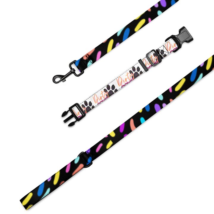 Dirty Paws Leash & Collar - Pink product image (1)