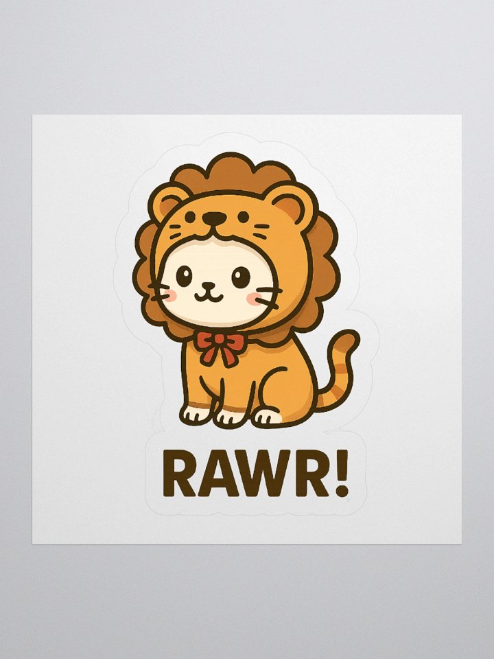 Rawr Lion Cat Sticker product image (2)