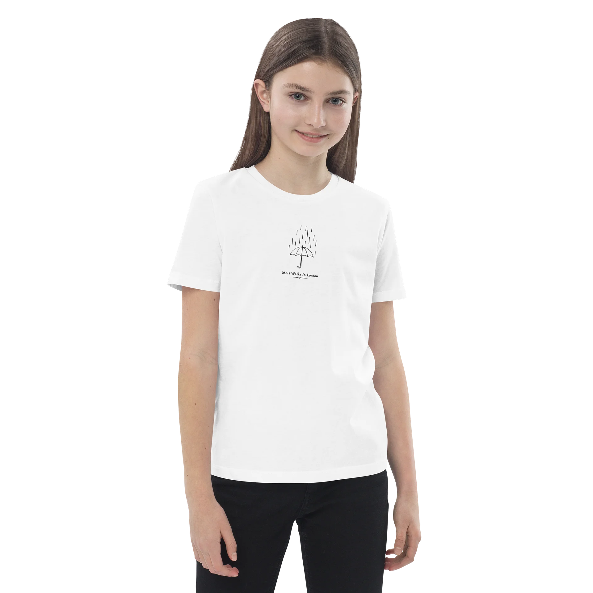 Stanley/Stella Organic Cotton Kids T-Shirt - Minimal Umbrella Design product image (9)